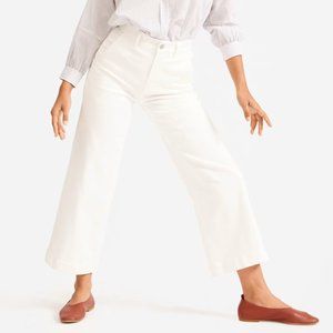 Everlane Wide-Leg Crop (Bone)